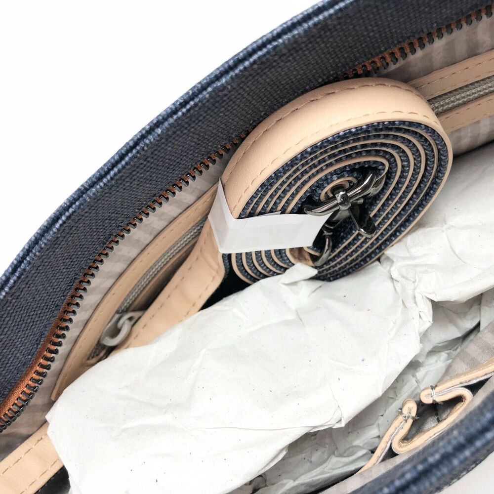 NEW Sherpani Crossbody Bag Purse Wristlet Paige Small Indigo Blue Cotton Beach - Picture 9 of 14